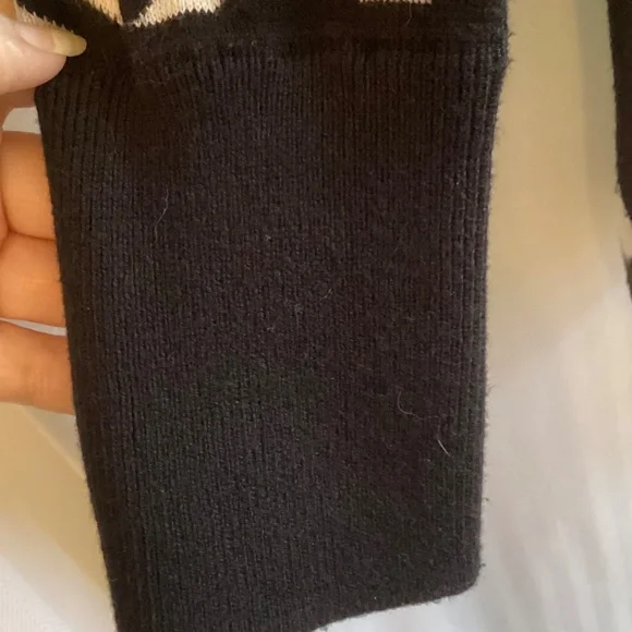 CYNTHIA ROWLEY black and white sweater dress!  Size M - Picture 6 of 8